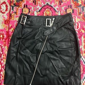 Black Leather Skirt
